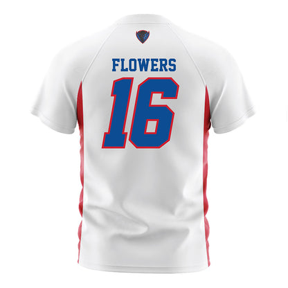 DePaul - NCAA Men's Soccer : Tyler Flowers - White Soccer Jersey-1