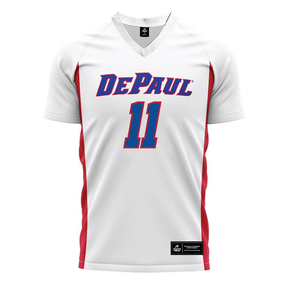 DePaul - NCAA Men's Soccer : Daniel Hickiewicz - White Soccer Jersey-0