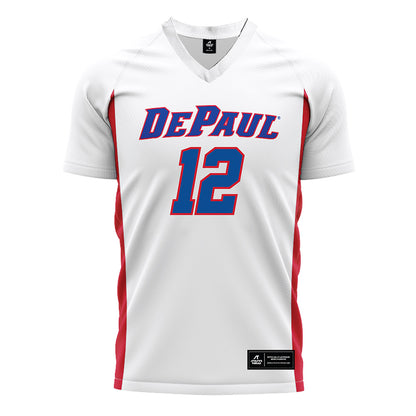 DePaul - NCAA Men's Soccer : Gavin Netzel - White Soccer Jersey-0