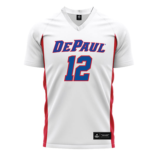 DePaul - NCAA Men's Soccer : Gavin Netzel - White Soccer Jersey-0