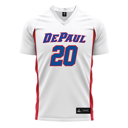 DePaul - NCAA Men's Soccer : Keagan Pace - White Soccer Jersey-0