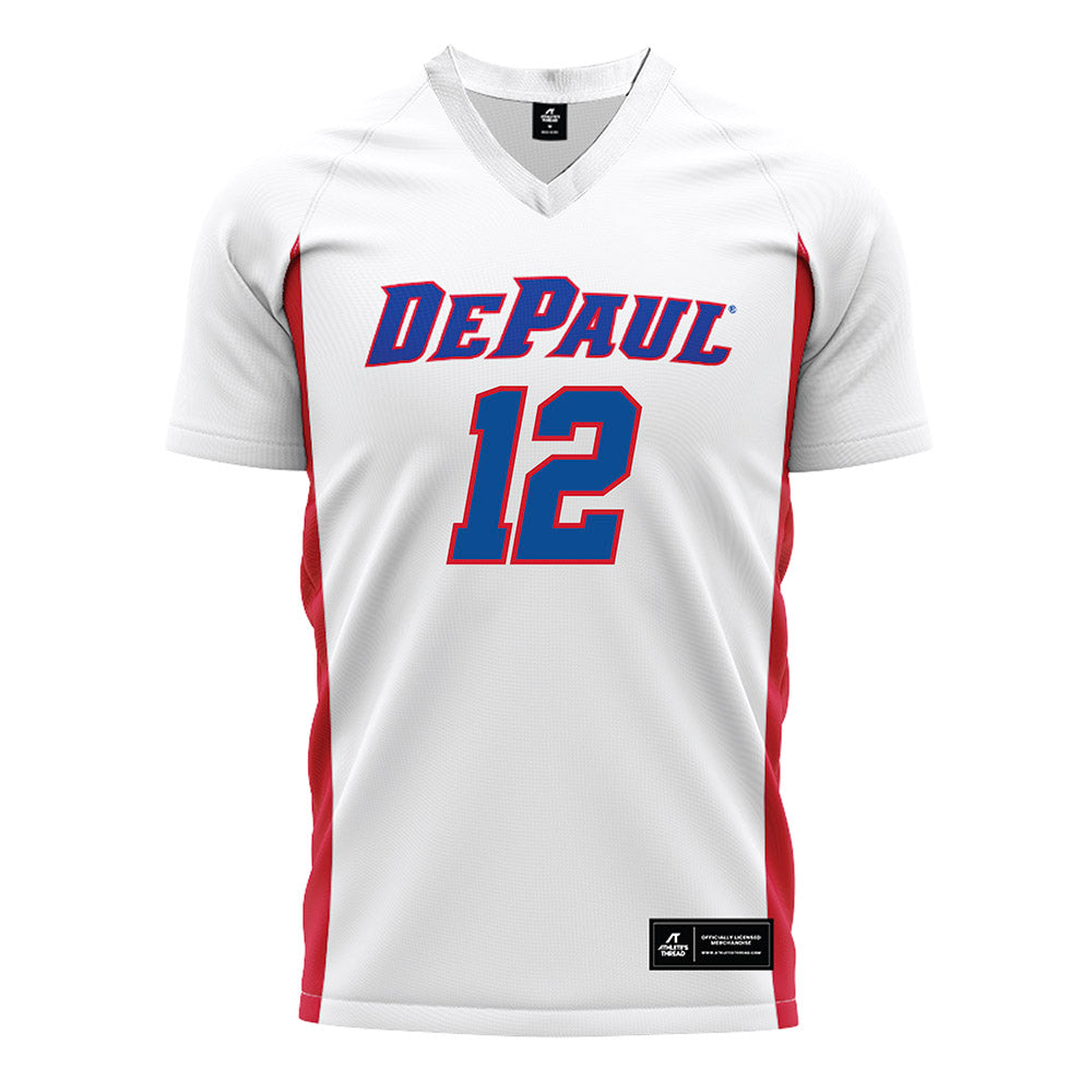 DePaul - NCAA Men's Soccer : Gavin Netzel - White Soccer Jersey-0
