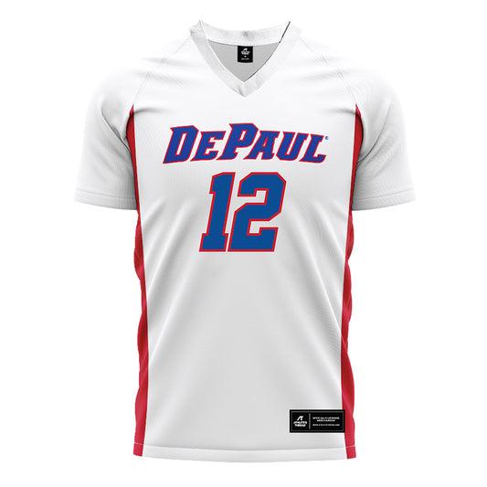 DePaul - NCAA Men's Soccer : Gavin Netzel - White Soccer Jersey-0