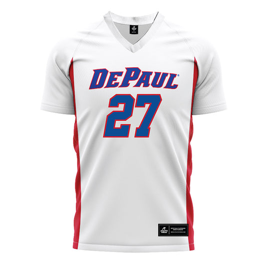 DePaul - NCAA Men's Soccer : Daniel Hickiewicz - White Soccer Jersey-0