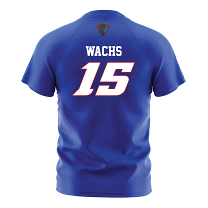 DePaul - NCAA Men's Soccer : Eli Wachs - Blue Soccer Jersey-1
