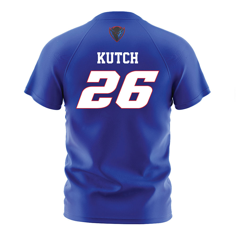 DePaul - NCAA Men's Soccer : Mason Kutch - Blue Soccer Jersey-1