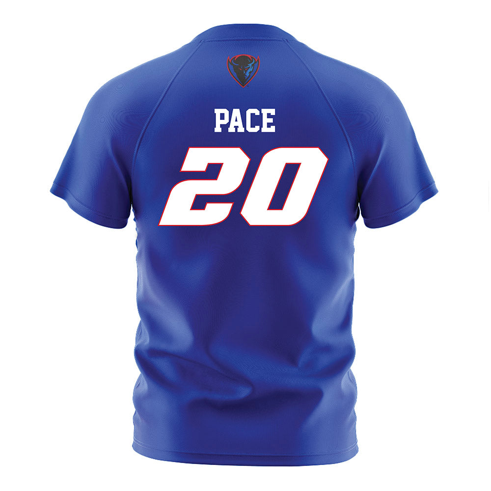 DePaul - NCAA Men's Soccer : Keagan Pace - Blue Soccer Jersey-1