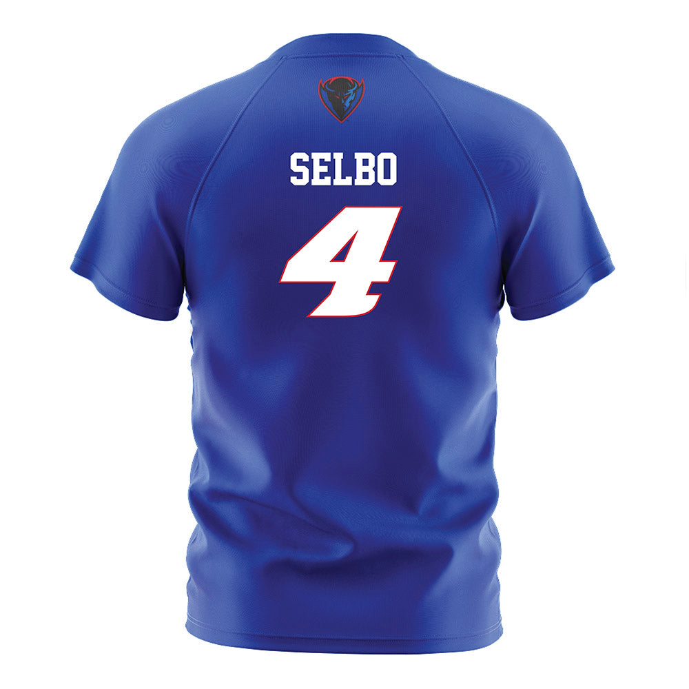 DePaul - NCAA Men's Soccer : Ronan Selbo - Blue Soccer Jersey-1