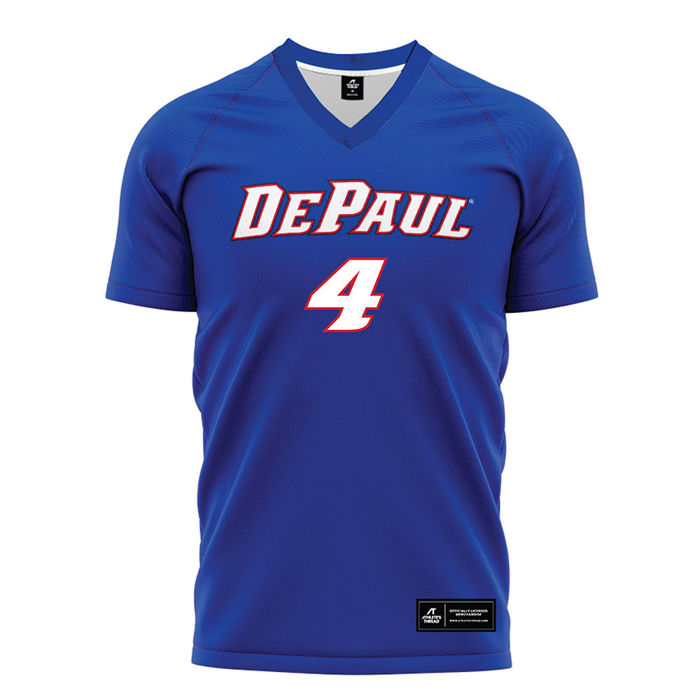 DePaul - NCAA Men's Soccer : Ronan Selbo - Blue Soccer Jersey-0