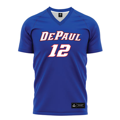 DePaul - NCAA Men's Soccer : Gavin Netzel - Blue Soccer Jersey-0