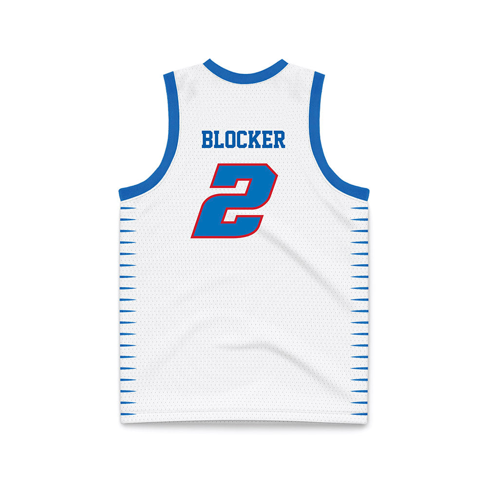 DePaul - NCAA Men's Basketball : Layden Blocker - White Basketball Jersey-1