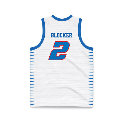 DePaul - NCAA Men's Basketball : Layden Blocker - White Basketball Jersey-1