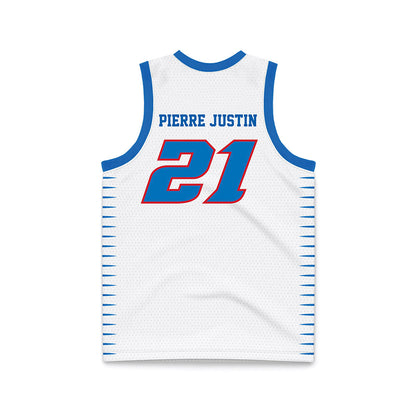 DePaul - NCAA Men's Basketball : Theo Pierre Justin - White Basketball Jersey-1