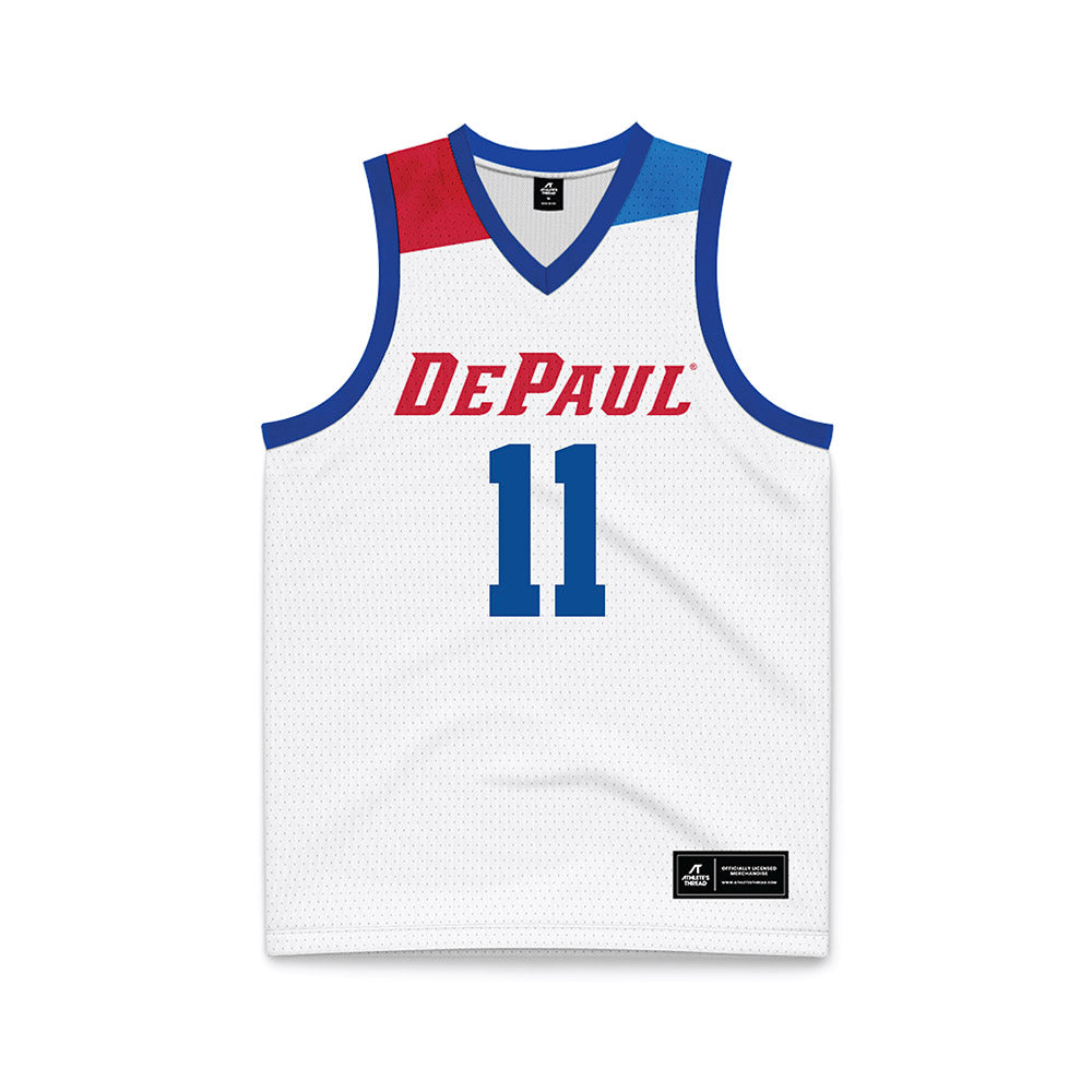 DePaul - NCAA Women's Basketball : Sumer Lee - White Basketball Jersey-0