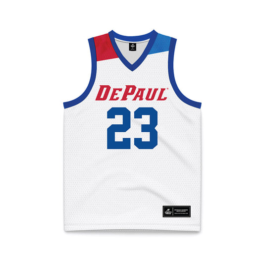 DePaul - NCAA Women's Basketball : Michelle Ojo - White Basketball Jersey-0