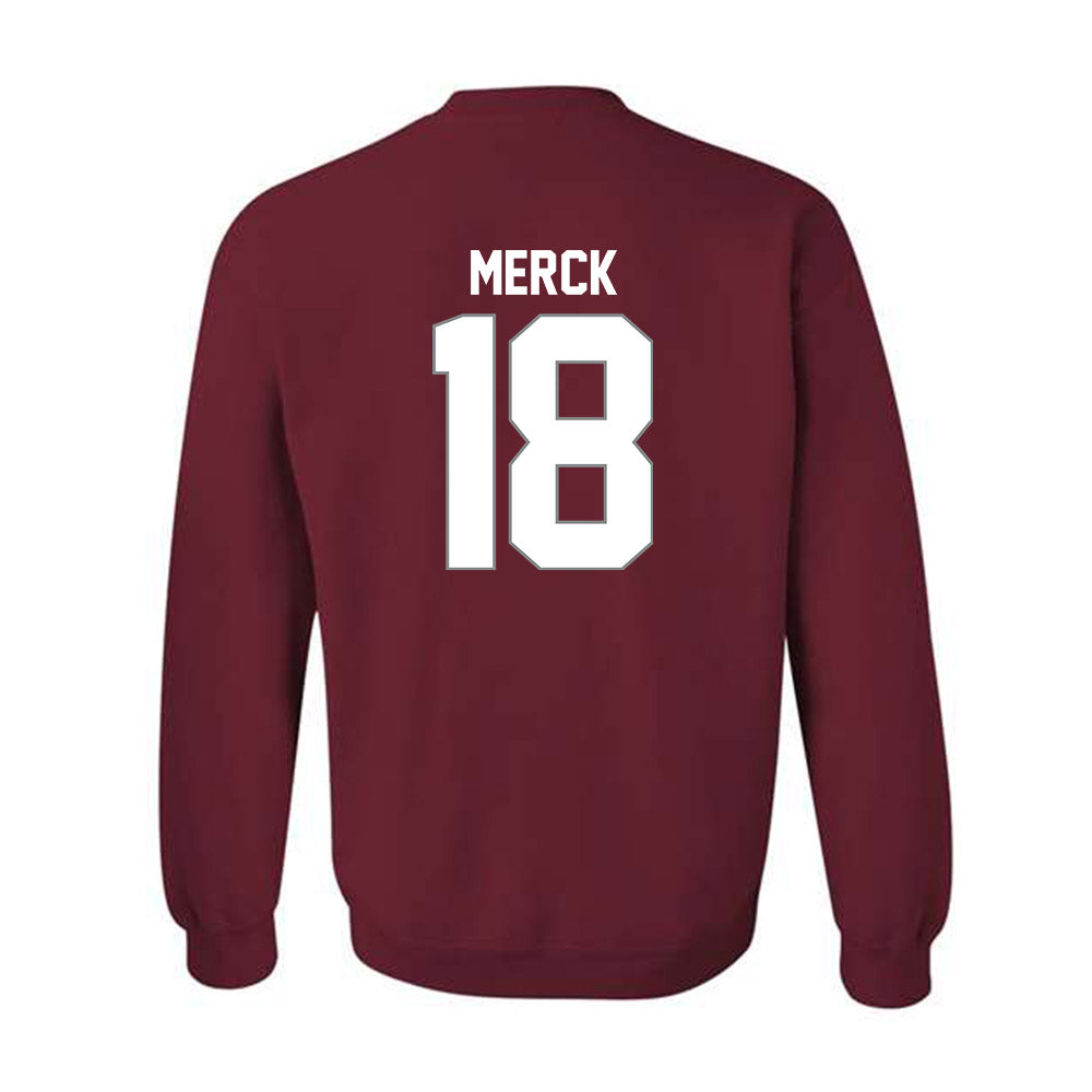 NCCU - NCAA Football : Carter Merck - Classic Shersey Crewneck Sweatshirt-1