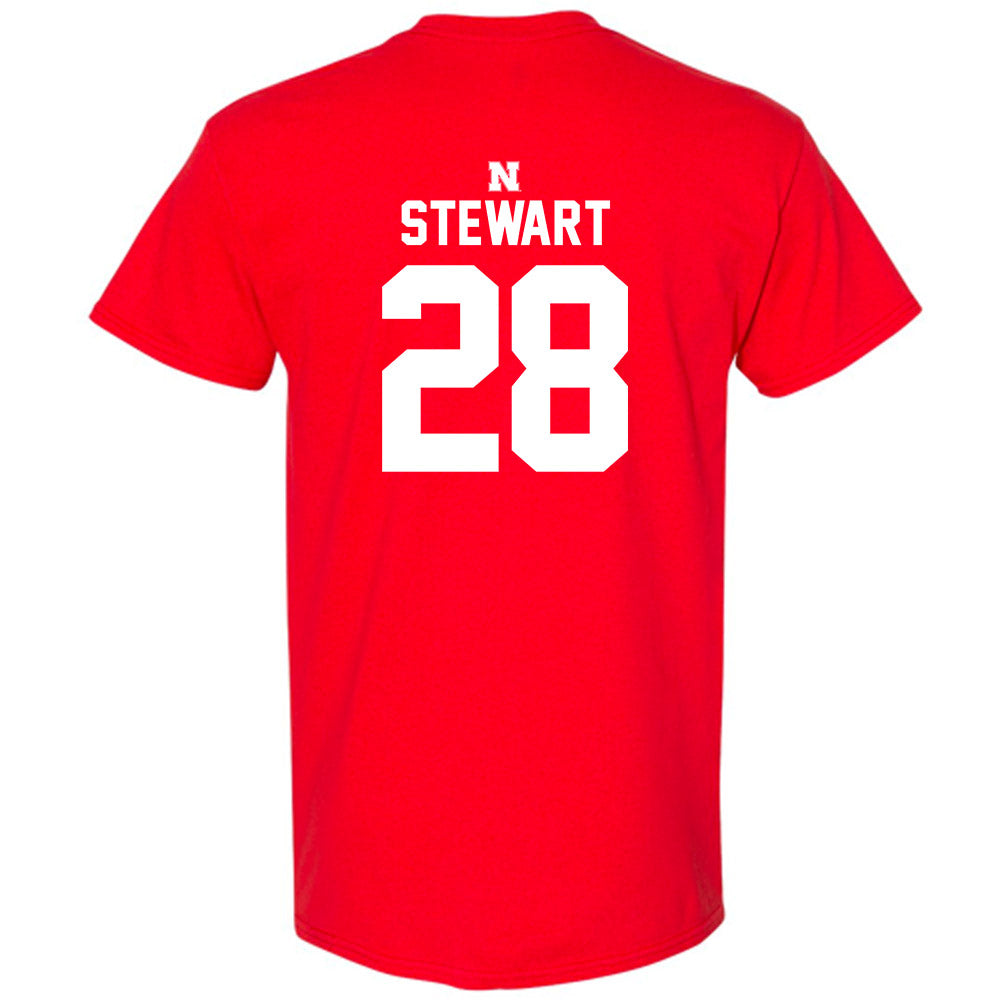Nebraska - NCAA Baseball : Braxton Stewart - Classic Shersey T-Shirt-1