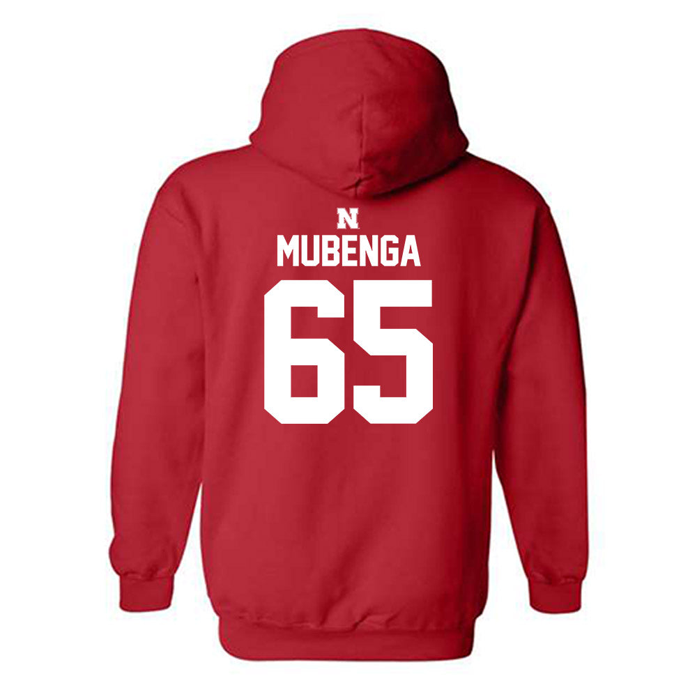 Nebraska - NCAA Football : Paul Mubenga - Classic Shersey Hooded Sweatshirt-1