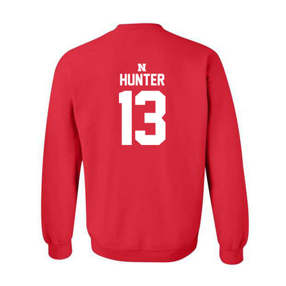 Nebraska - NCAA Football : Nyziah Hunter - Classic Shersey Crewneck Sweatshirt-1