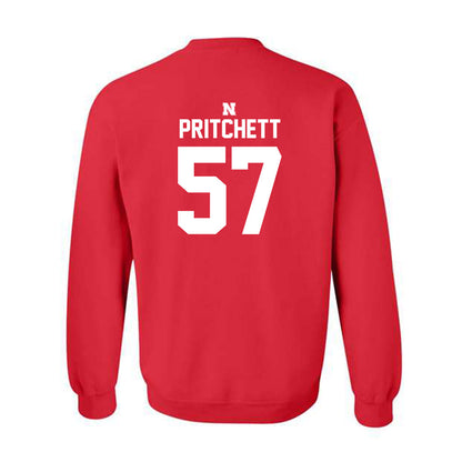 Nebraska - NCAA Football : Elijah Pritchett - Classic Shersey Crewneck Sweatshirt-1