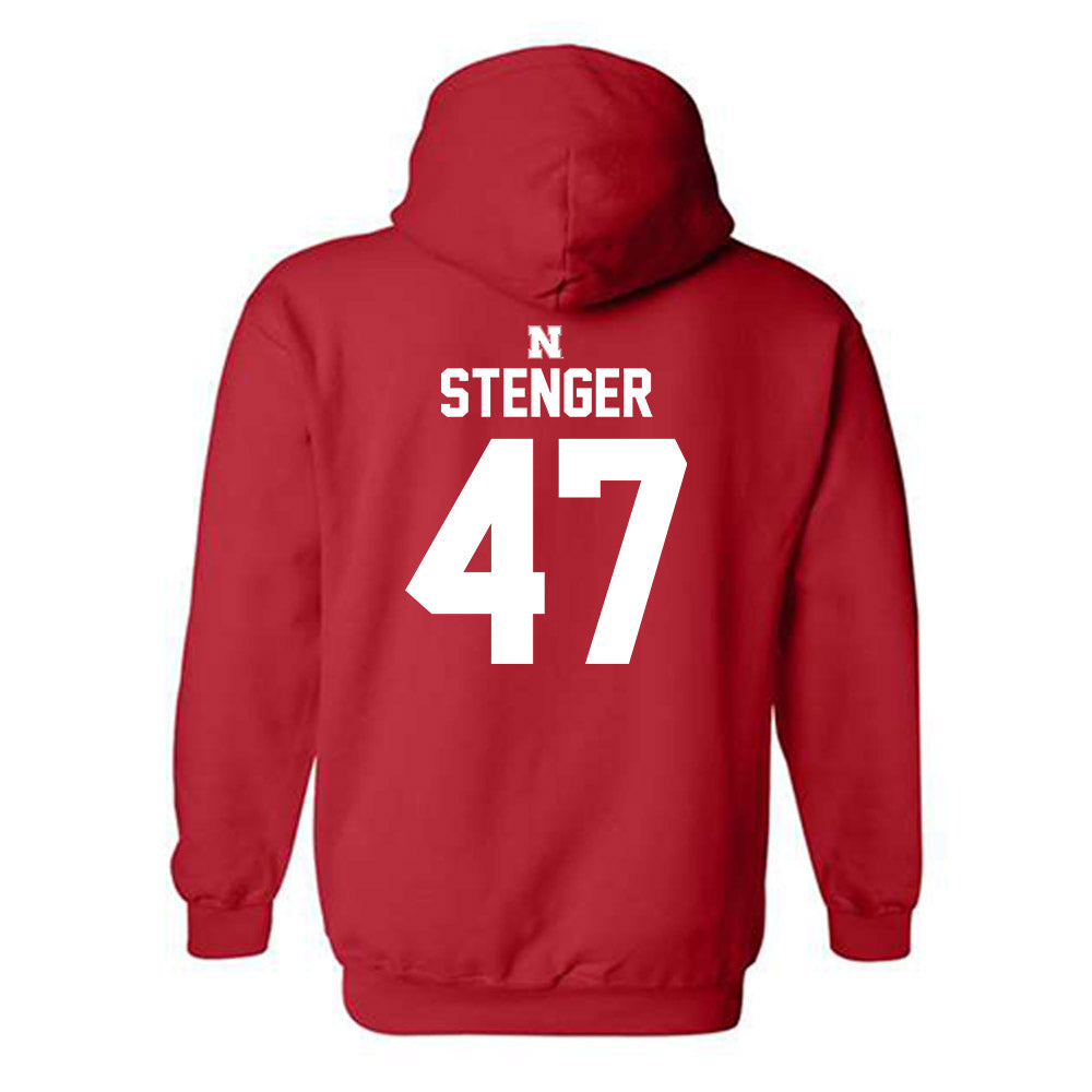 Nebraska - NCAA Football : Gage Stenger - Classic Shersey Hooded Sweatshirt-1