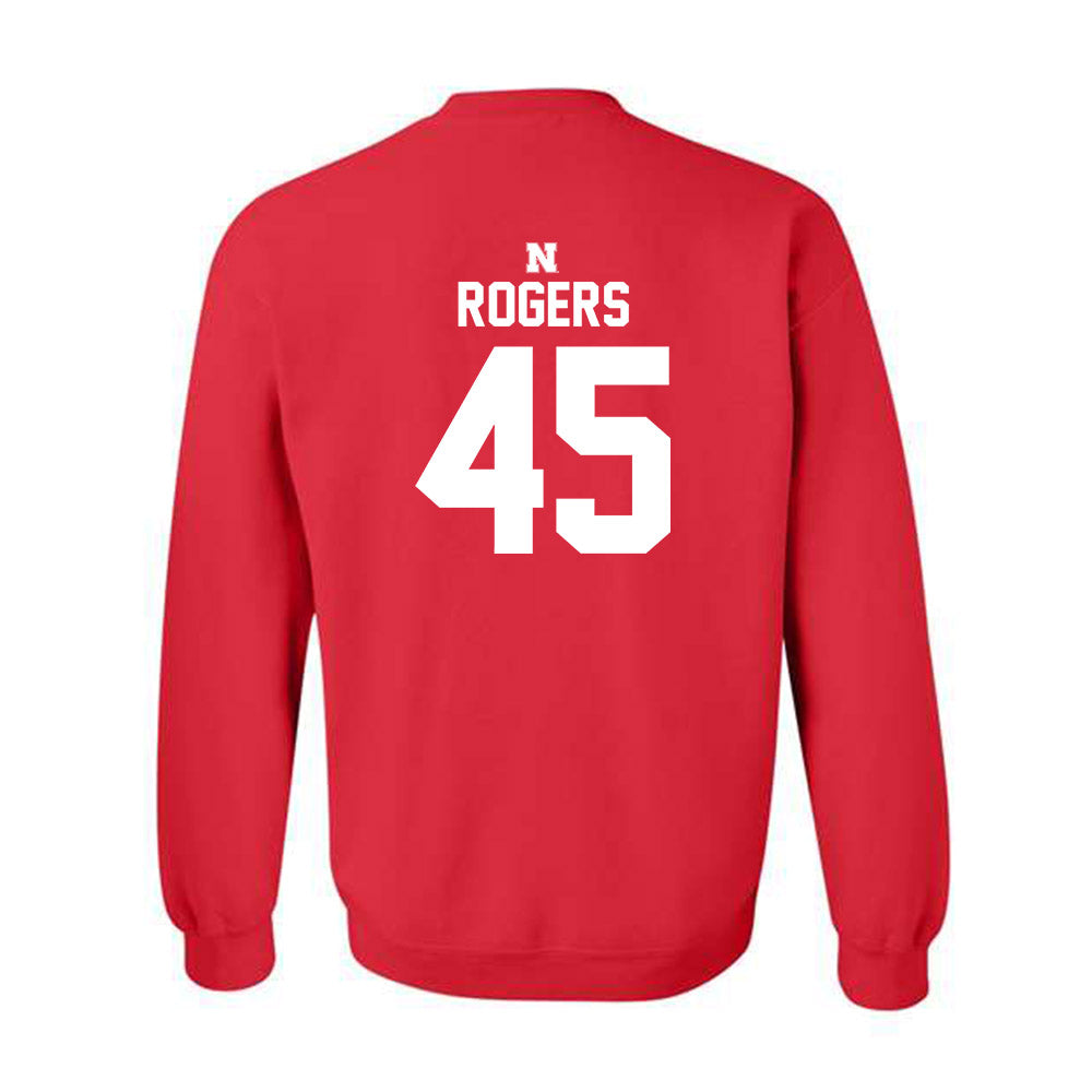 Nebraska - NCAA Football : Dylan Rogers - Classic Shersey Crewneck Sweatshirt-1