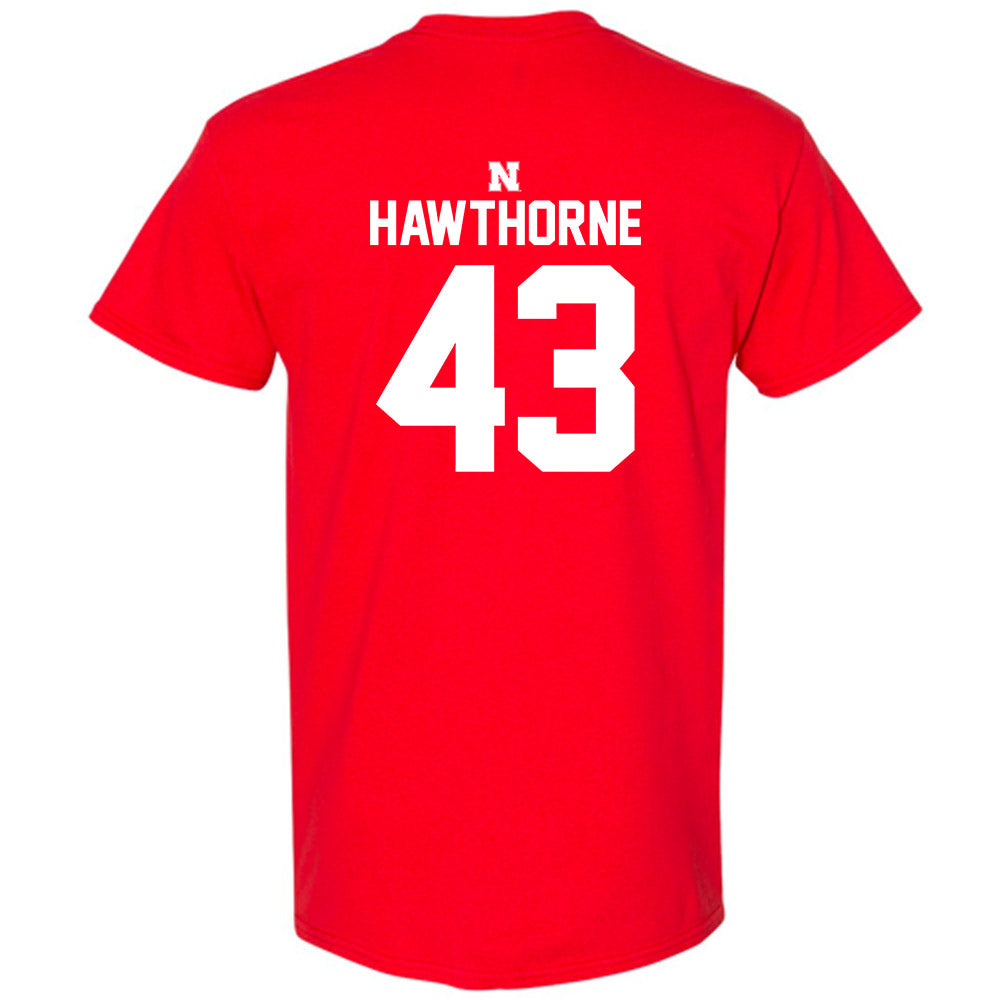 Nebraska - NCAA Football : Will Hawthorne - Classic Shersey T-Shirt-1