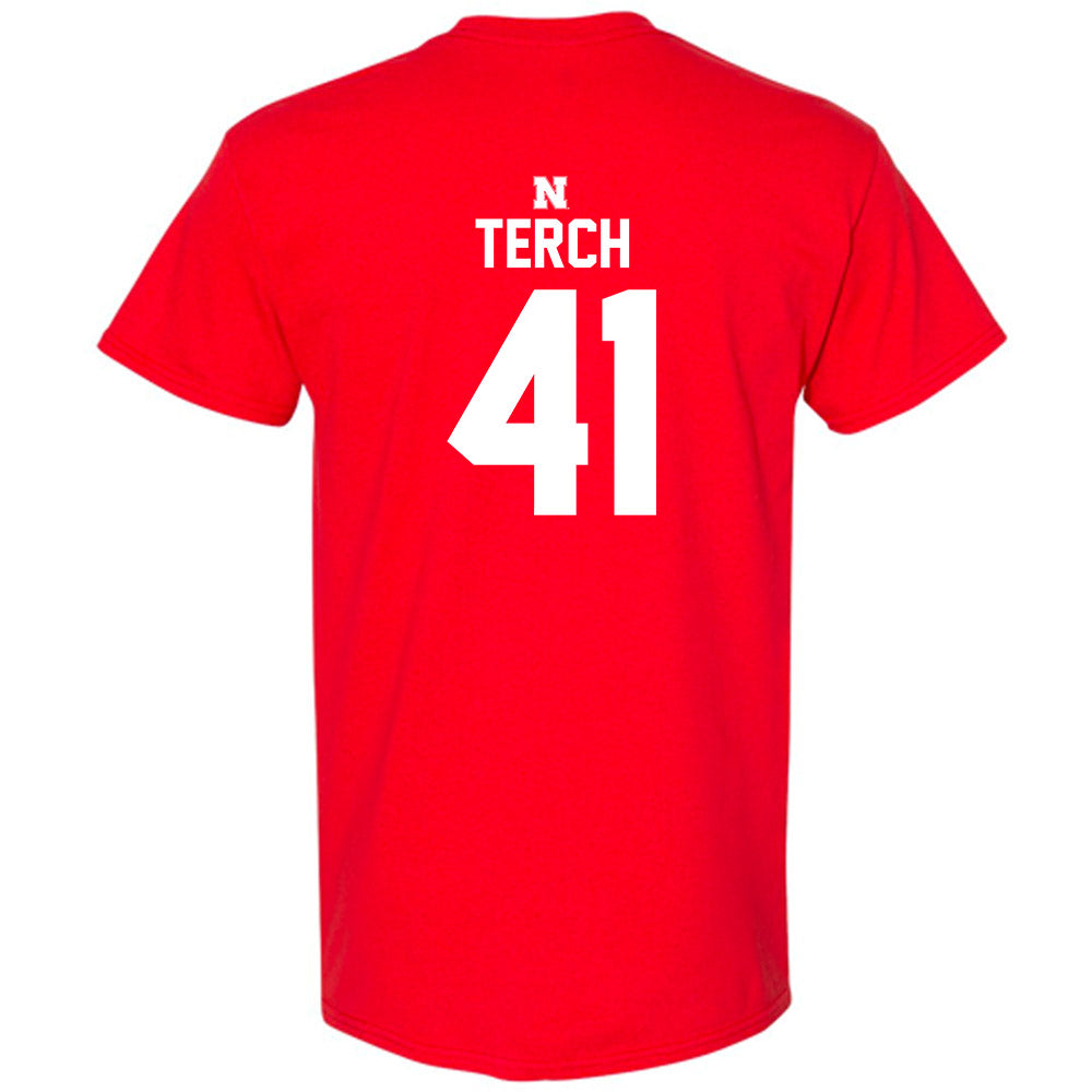 Nebraska - NCAA Football : Tanner Terch - Classic Shersey T-Shirt-1