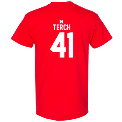 Nebraska - NCAA Football : Tanner Terch - Classic Shersey T-Shirt-1