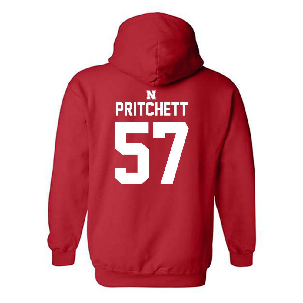 Nebraska - NCAA Football : Elijah Pritchett - Classic Shersey Hooded Sweatshirt-1