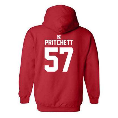 Nebraska - NCAA Football : Elijah Pritchett - Classic Shersey Hooded Sweatshirt-1