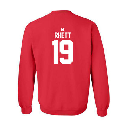 Nebraska - NCAA Football : Justyn Rhett - Classic Shersey Crewneck Sweatshirt-1