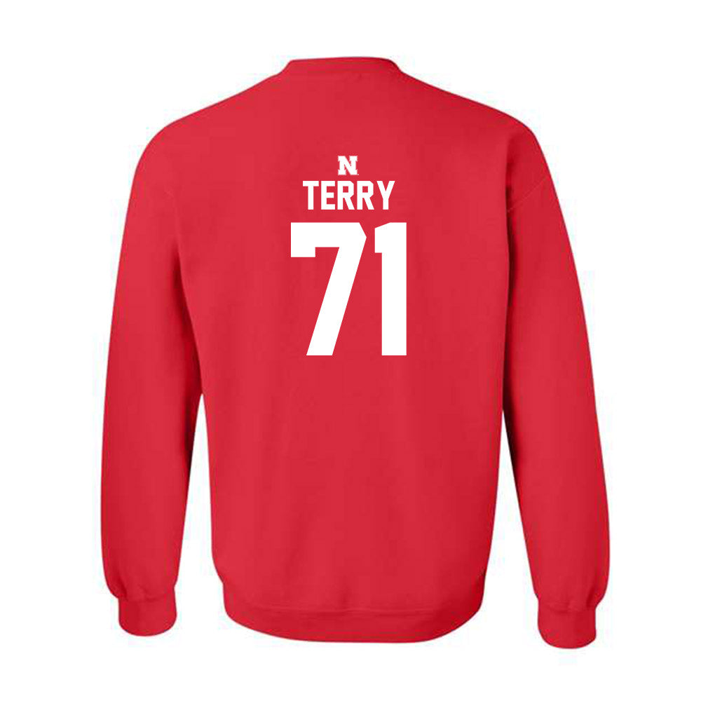 Nebraska - NCAA Football : Tyson Terry - Classic Shersey Crewneck Sweatshirt-1
