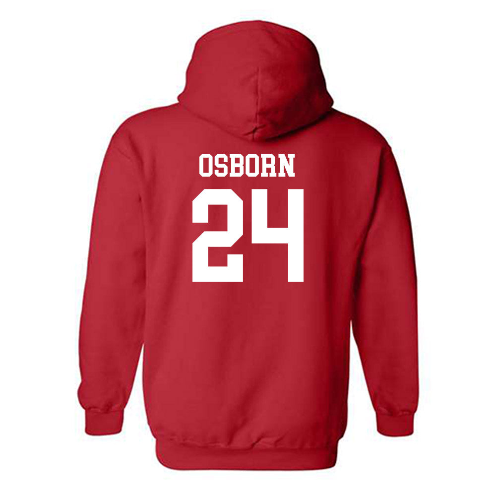 Nebraska - NCAA Women's Soccer : Madison Osborn - Classic Shersey Hooded Sweatshirt-1