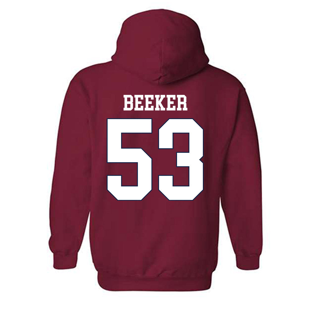 Ole Miss - NCAA Football : Ford Beeker - Classic Shersey Hooded Sweatshirt-1