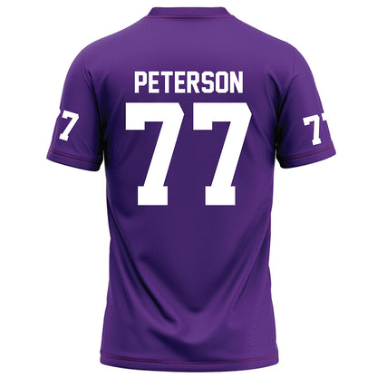 Furman - NCAA Football : Parker Peterson - Purple Football Jersey-1