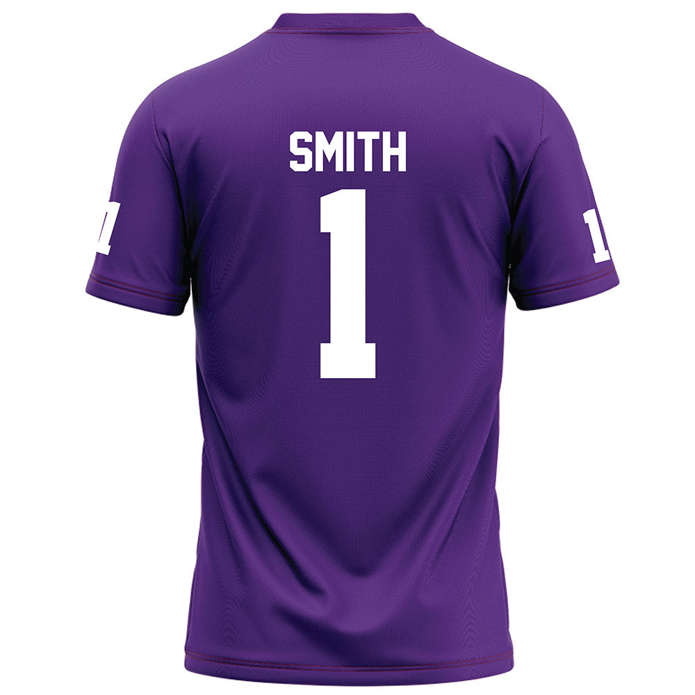 Furman - NCAA Football : Trey Smith - Purple Football Jersey-1