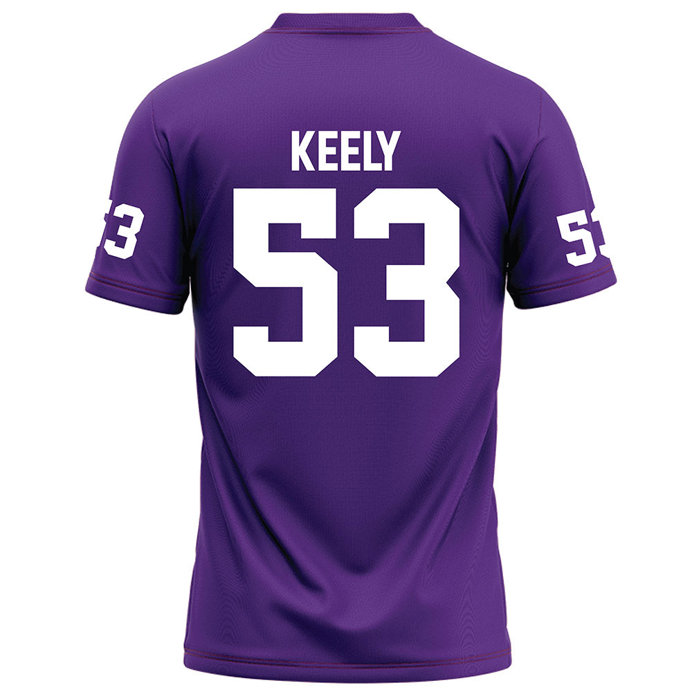 Furman - NCAA Football : Mason Keely - Purple Football Jersey-1