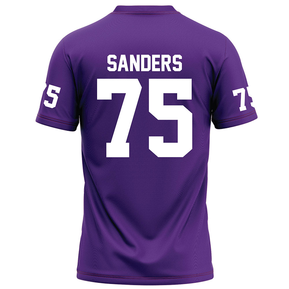 Furman - NCAA Football : Cooper Sanders - Purple Football Jersey-1