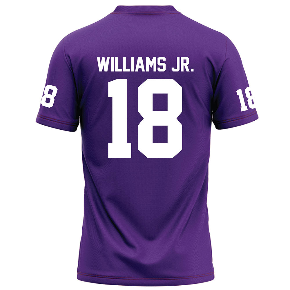 Furman - NCAA Football : Jerrod Williams Jr. - Purple Football Jersey-1