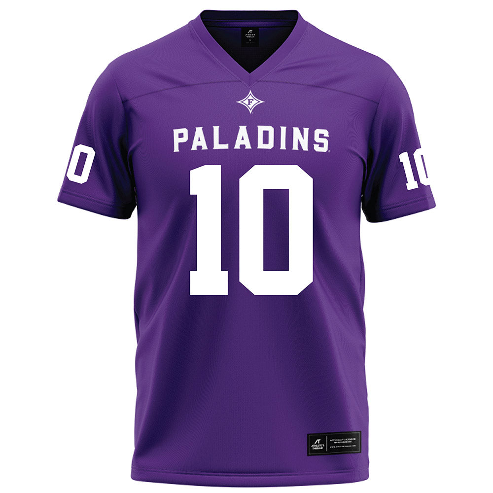 Furman - NCAA Football : Braylon Peebles - Purple Football Jersey-0