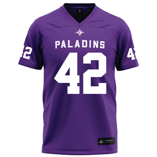 Furman - NCAA Football : Zach Lee - Purple Football Jersey-0