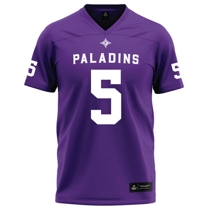 Furman - NCAA Football : Jordan Miller - Purple Football Jersey-0