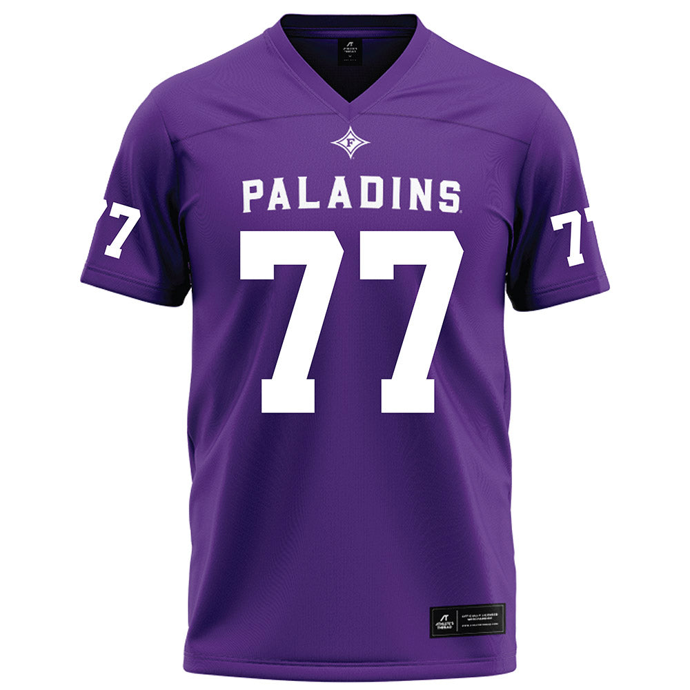 Furman - NCAA Football : Parker Peterson - Purple Football Jersey-0