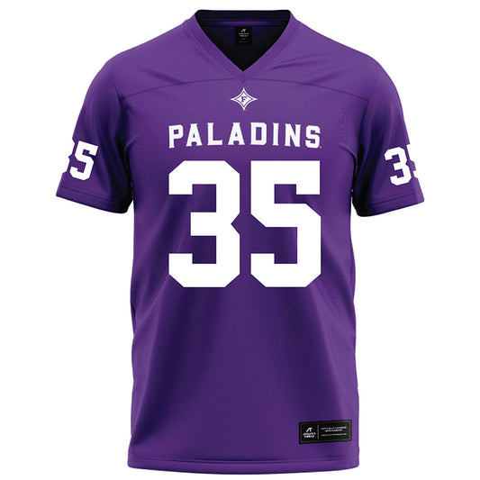 Furman - NCAA Football : Caleb Ellison - Purple Football Jersey-0