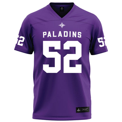 Furman - NCAA Football : Bray Hood - Purple Football Jersey-0