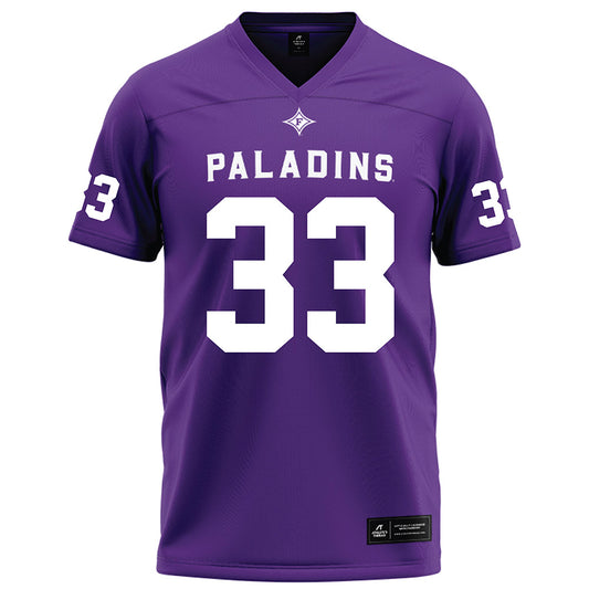 Furman - NCAA Football : Nick Simmons - Purple Football Jersey-0