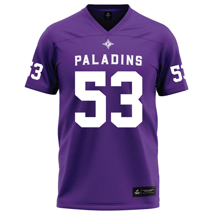 Furman - NCAA Football : Mason Keely - Purple Football Jersey-0