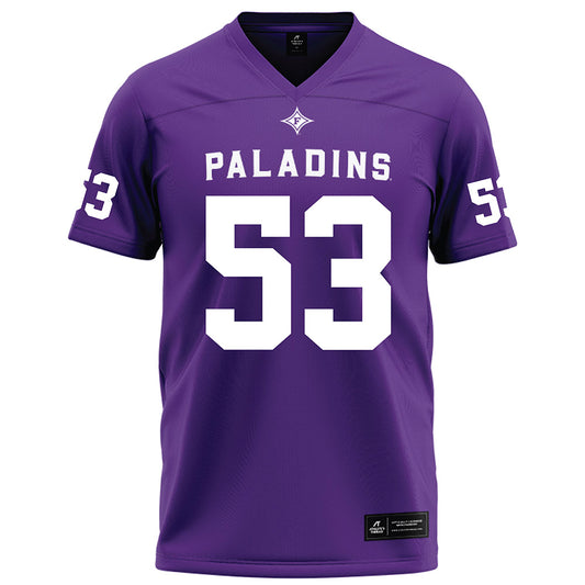 Furman - NCAA Football : Mason Keely - Purple Football Jersey-0