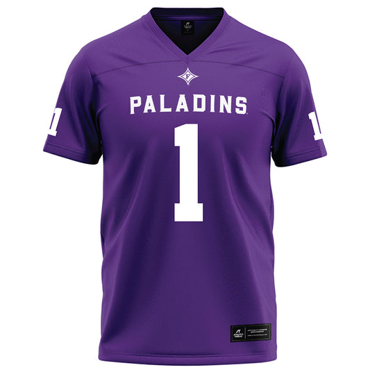 Furman - NCAA Football : Vernon Stephens - Purple Football Jersey-0